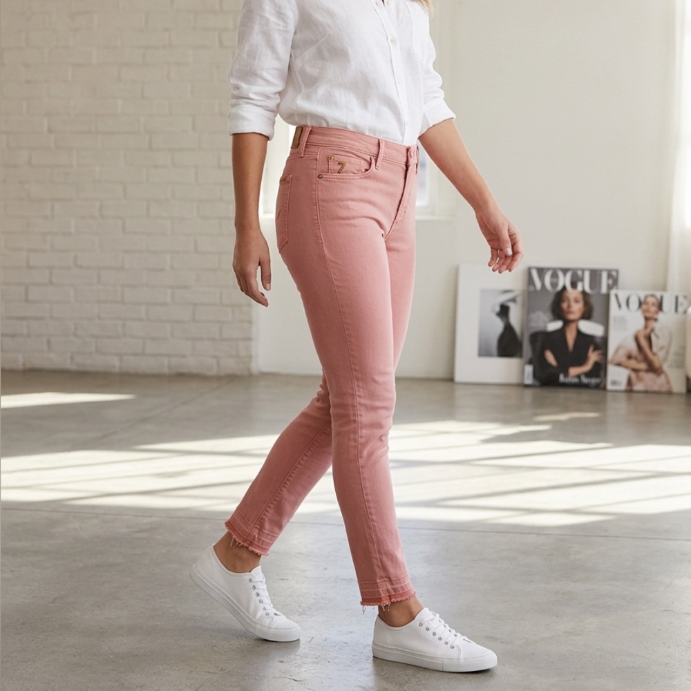 7 For All Mankind Women's Coral Skinny Jeans